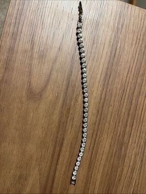 Avon Silver Crystal Tennis Bracelet